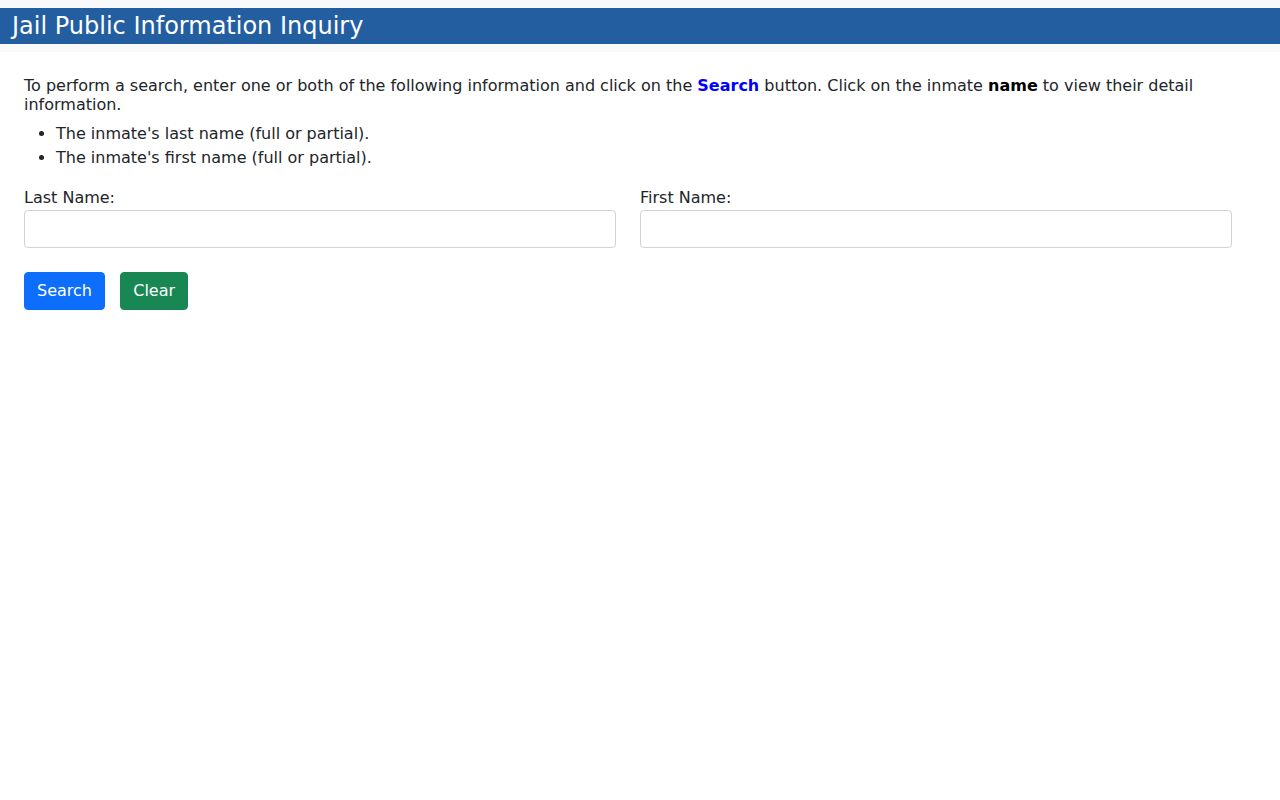 Fresno residents directory Fort Bend County jail inquiry name search